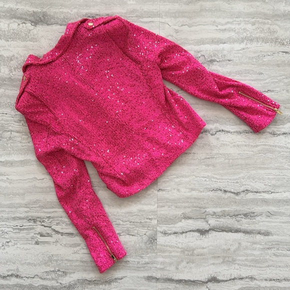 GENERATION LOVE Pink Sequin Jacket - Picture 8 of 8